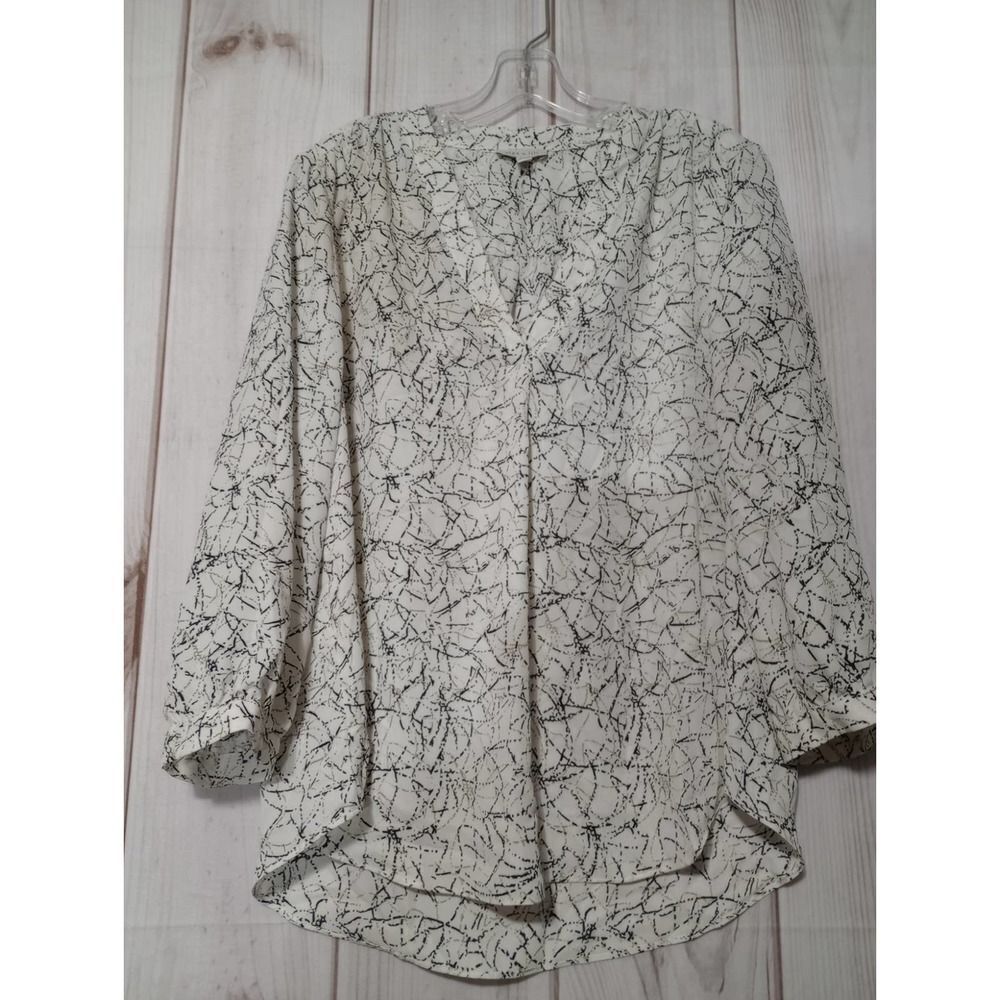 Alex and‎ Lili Blouse Ladies Large semi Sheer